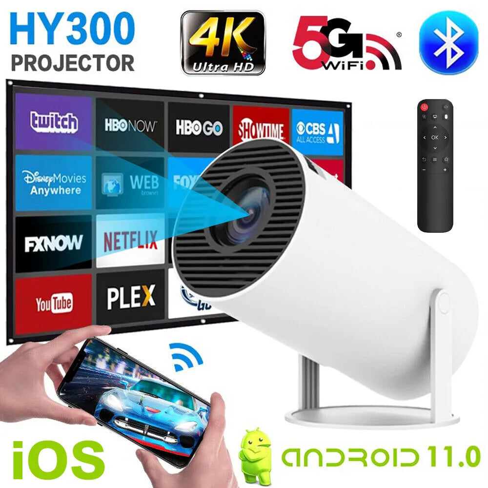 Projektor Android 11, 4K 1080P Full HD